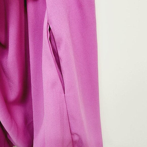 GB Mini Dress Womens Lace Yoke Sleeveless Medium Pink Polyester - Picture 9 of 12